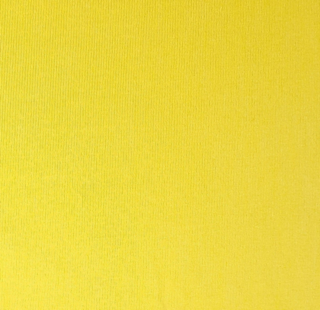 sold by the half meter plain yellow cotton lycra