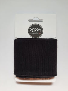 Poignets pour chandail noir Poppy