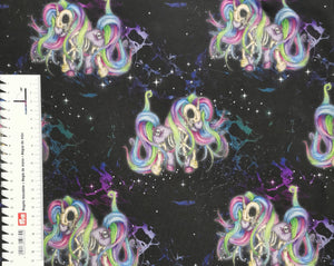 #16 licorne zombie vendu au demi mètre coton lycra surplus